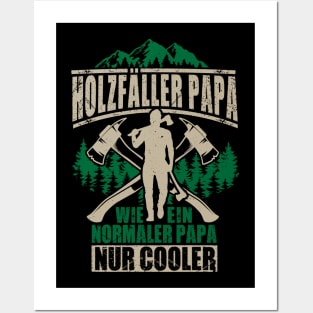 Lumberjack Woodworker Chainsaw Gift Posters and Art